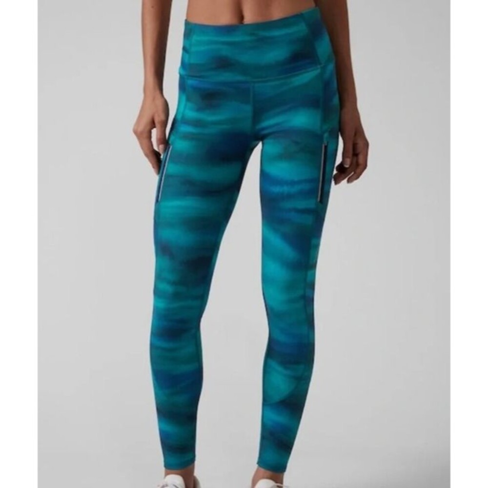 Athleta Ranier tights Brilliance Cool Sz Sm